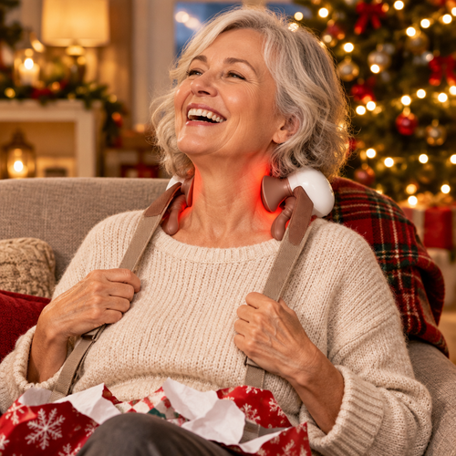 The Hands-Free Heated Neck Massager