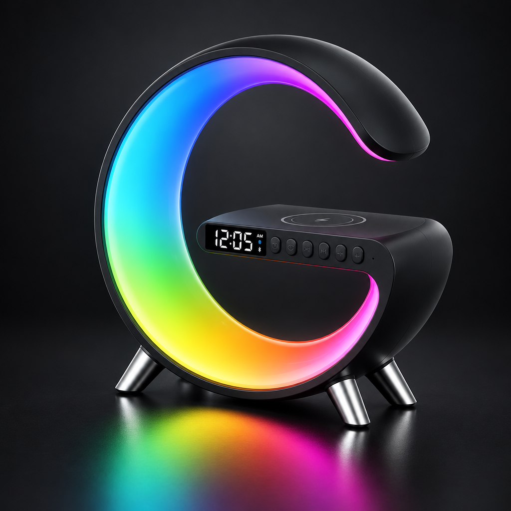 The Glow Lamp: 3-in-1 Light, Speaker & Wireless Charger