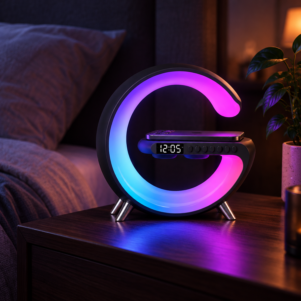 The Glow Lamp: 3-in-1 Light, Speaker & Wireless Charger