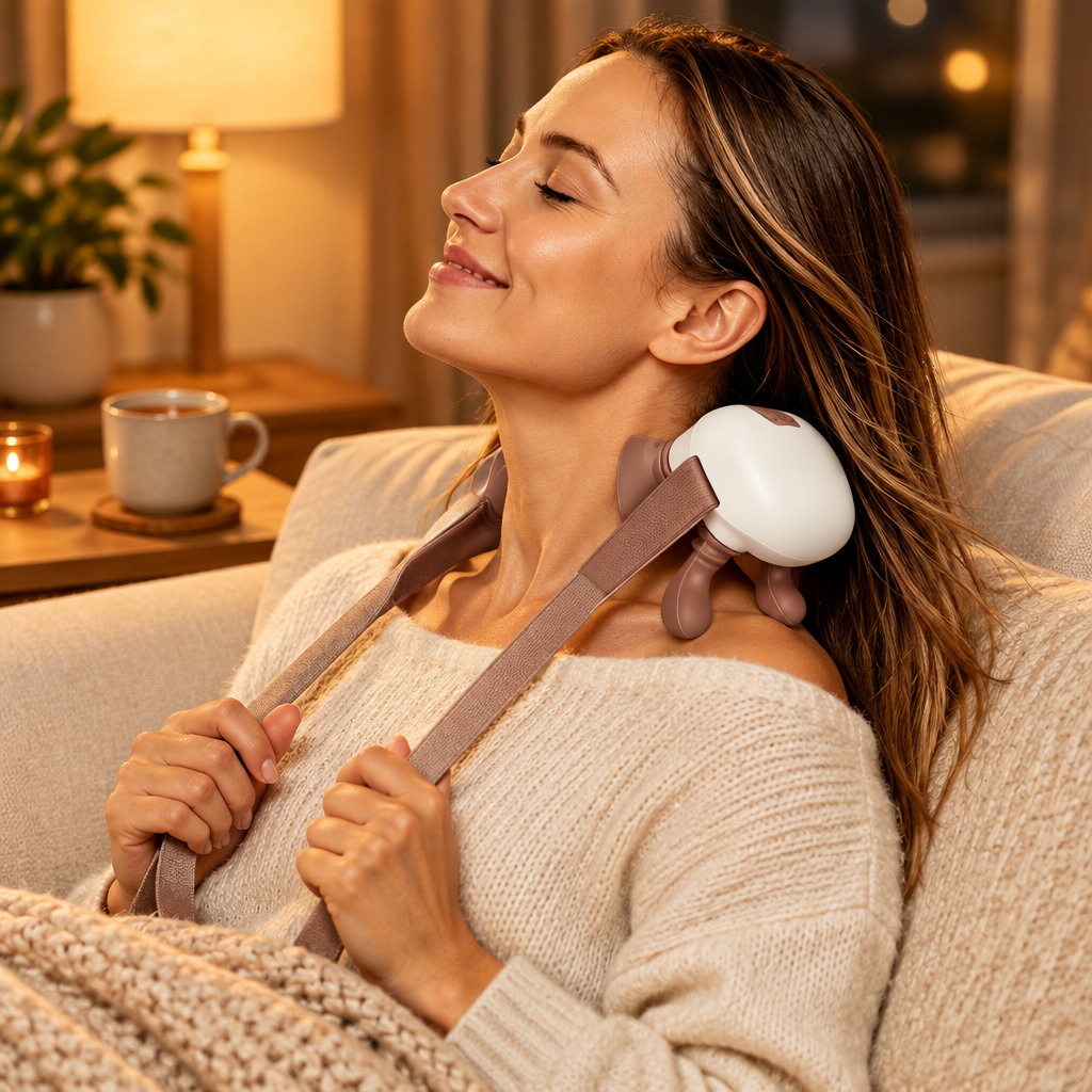 The Hands-Free Heated Neck Massager