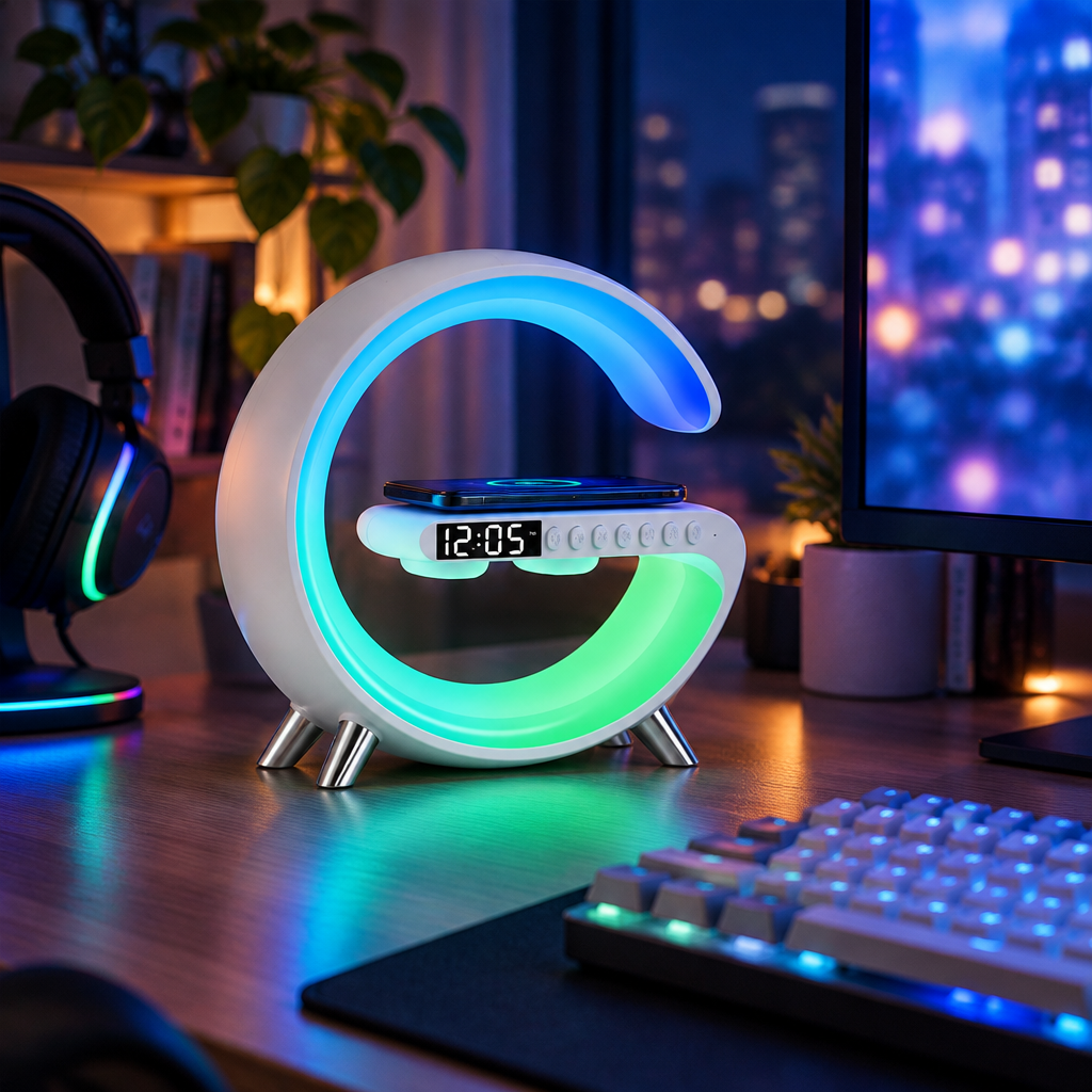 The Glow Lamp: 3-in-1 Light, Speaker & Wireless Charger